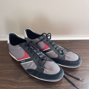Hugo Boss Saturn Low Top Sneakers Men's Memory Foam Trainers Shoes Size 12